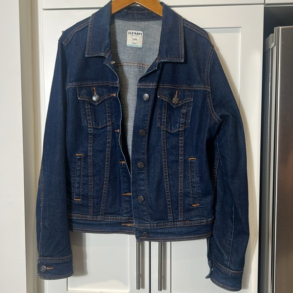 Old Navy Denim Jean Jacket Women Size L - Picture 6 of 13